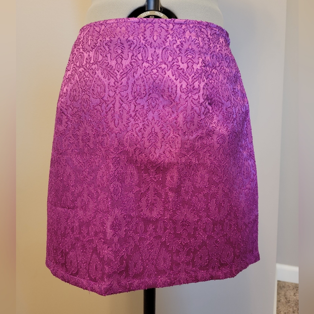 Purple Brocade Skirt